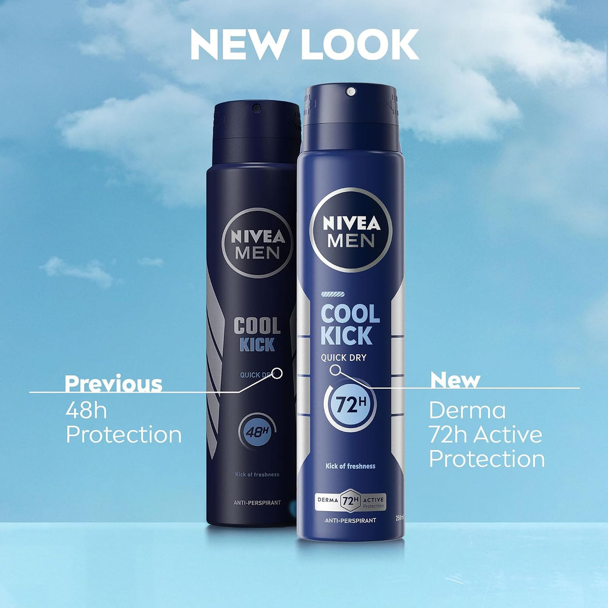 NIVEA MEN Cool Kick Antiperspirant Spray, 250 ml