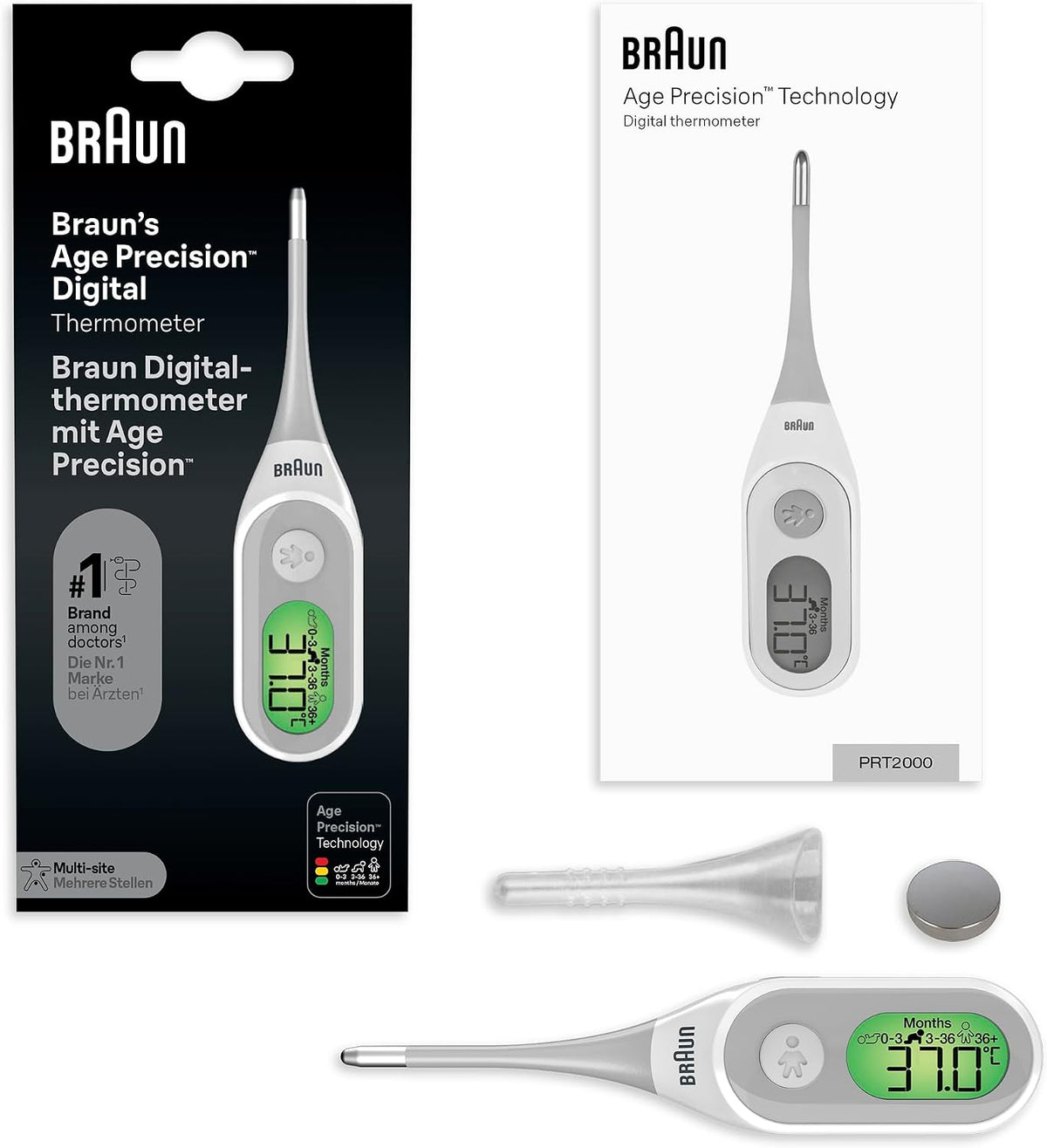 Braun Age Precision Digital thermometer | Digital Stick Multi-Site Usage