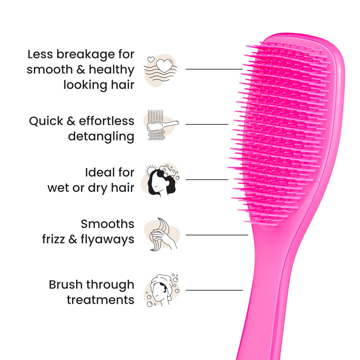 Tangle Teezer The Ultimate Detangler Straight to Curly Hairbrush
