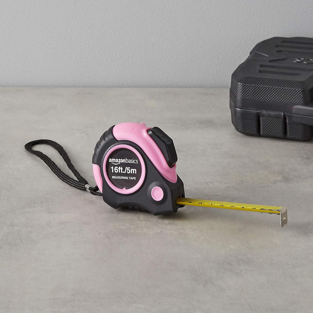 Amazon Basics Tape Measure - 4.8 m, Pink