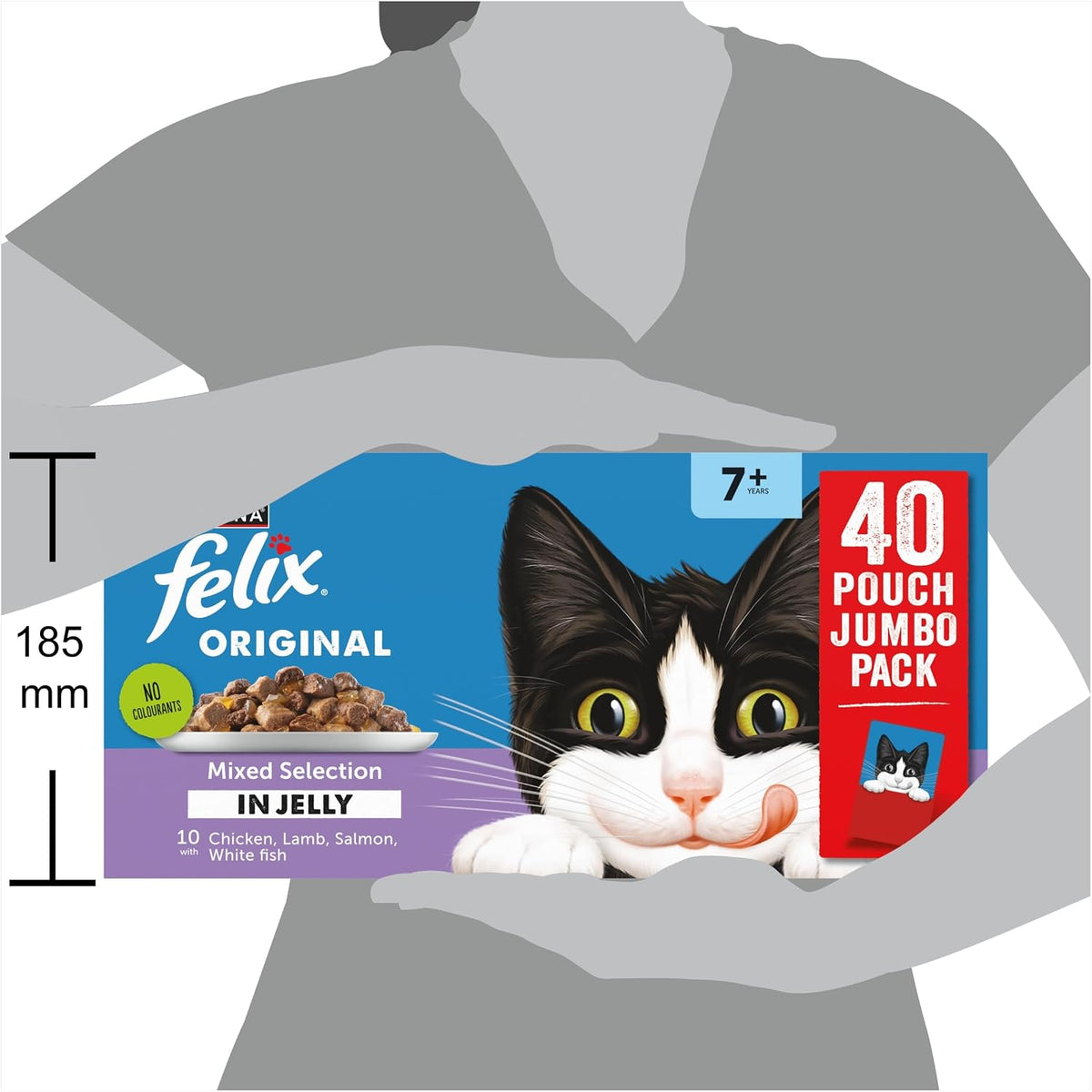 FELIX Original Senior 7+ Mixed Selection in Jelly Wet Cat Food 40x85g