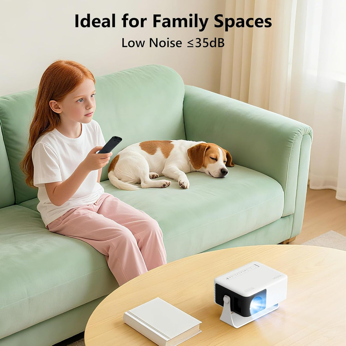 Yoton Y3 Mini Projector, 317g Ultra-Portable, 360° Rotating, Auto Keystone