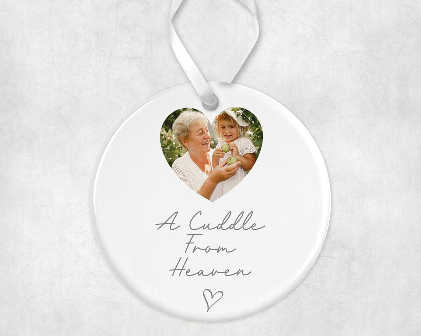 Personalised Memory Teddy | in Memory Gift, Memorial Keepsake Present | Memorial Photo Gift, Bereavement Gift | Memory Teddy Bear, Sympathy | A Cuddle from Heaven