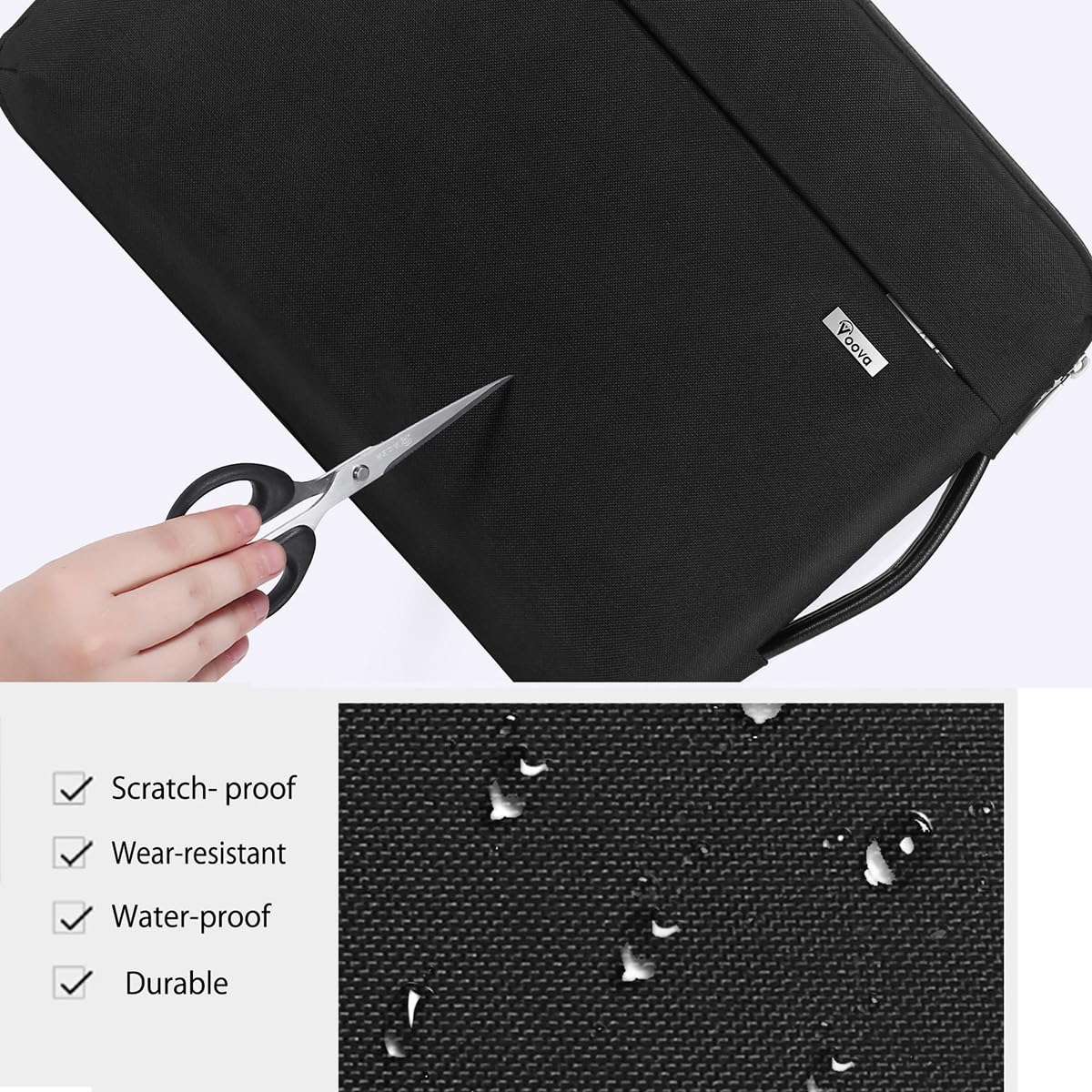 Voova 360° Protective Laptop Sleeve Case 11 11.6 12 inch, Waterproof Computer Cover Bag Compatible with Surface Pro 7 8/Laptop Go 2 3, MacBook Air 11, Chromebook, 12.5" Asus Acer Hp Tablet,Pink