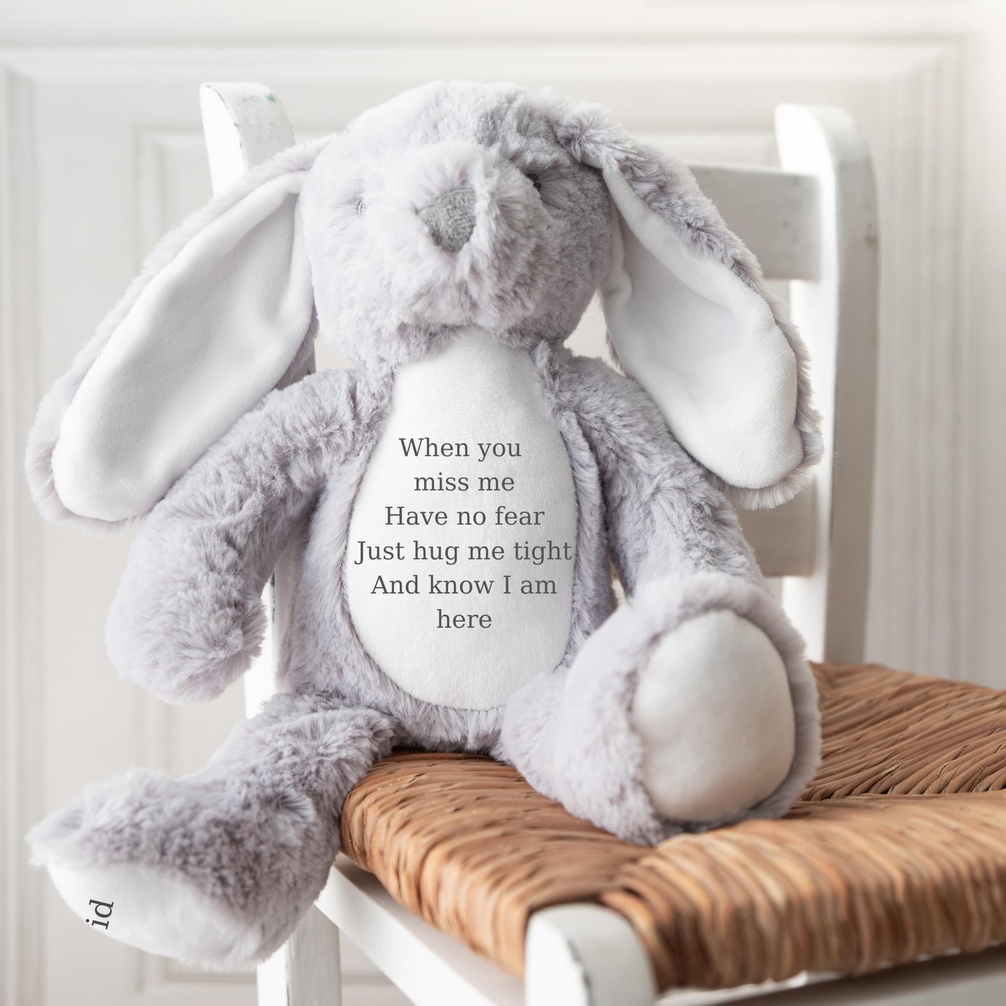 HotScamp Personalised Memorial Bear In Loving Memory When you Miss me - Cuddly Toy Soft Toy Comforter Grieving Special keepsake from a loved one - Brown Teddy