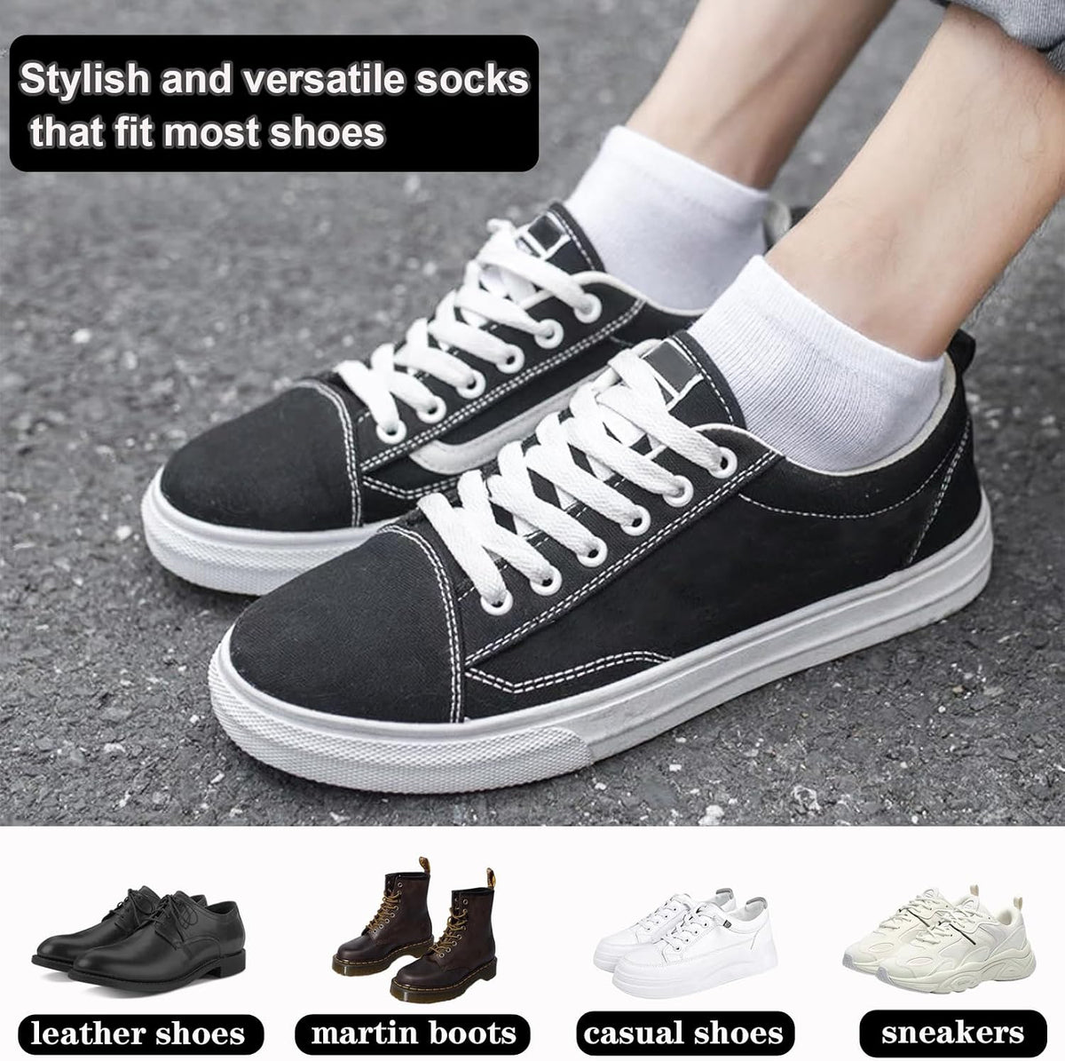 KEYRI 6 Pairs Ankle Socks Low Cut Trainer Socks