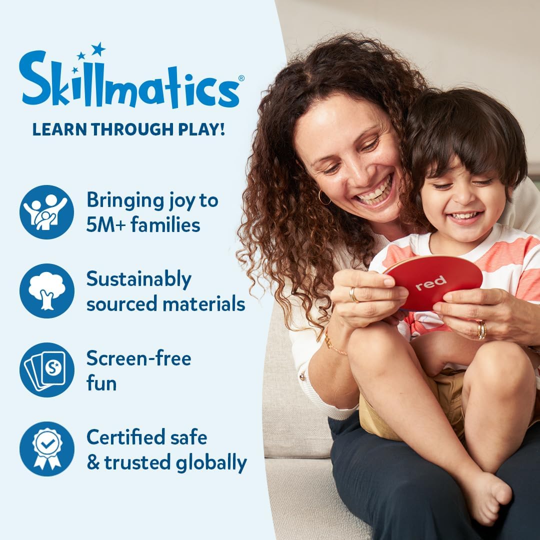 Skillmatics Sidewalk Chalk Activity Kit - Creative Outdoor Fun with 18 Washable Chalk Sticks, 15 Activities & Games for Kids, Gifts for Boys & Girls Ages 3, 4, 5, 6, 7, 8, 9, 10