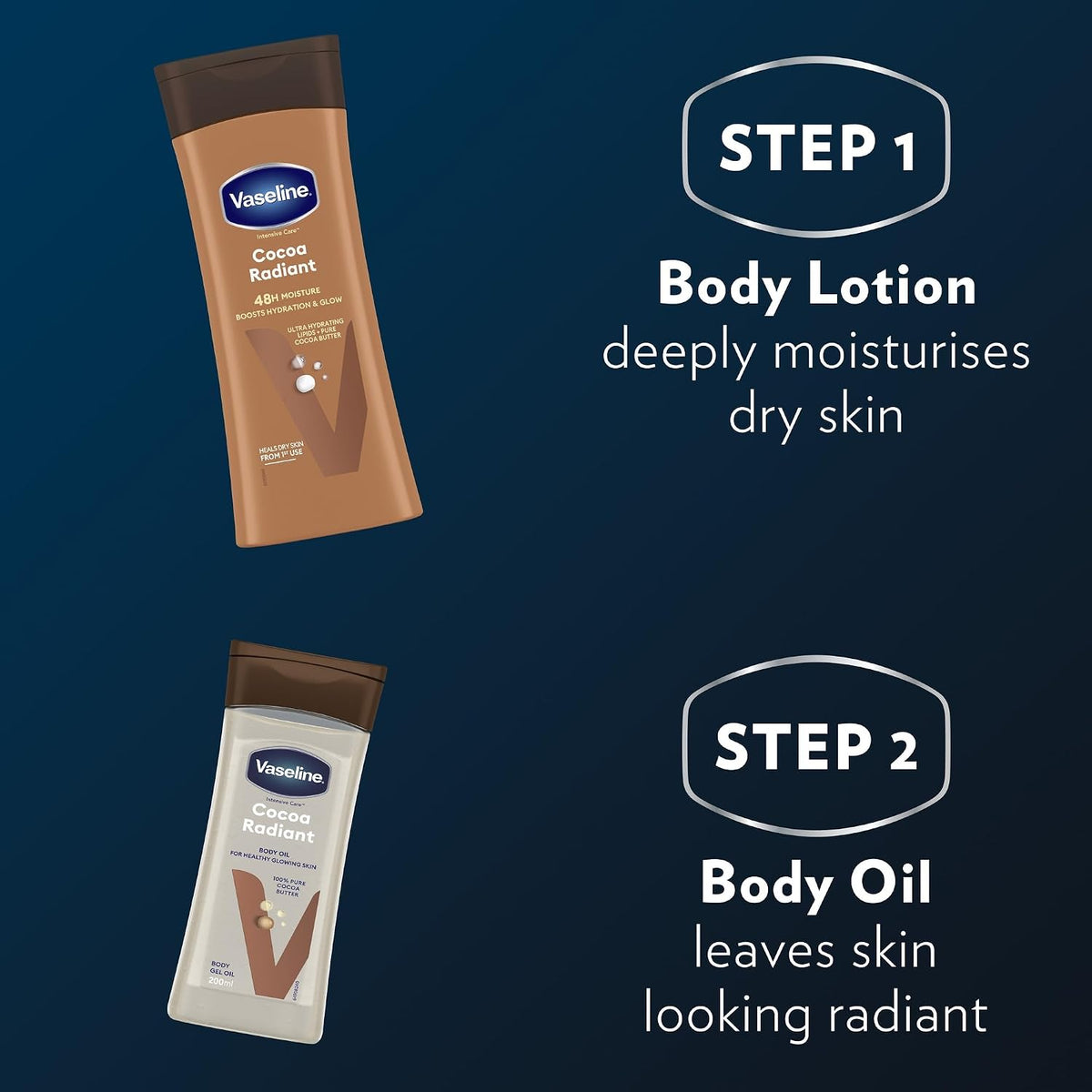 Vaseline Intensive Care Cocoa Radiant Body Oil 200 ml