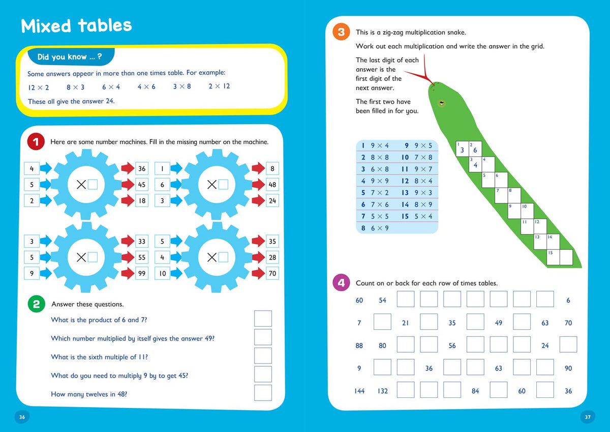 Times Tables Ages 7-11: Ideal for home learning (Collins Easy Learning KS2)