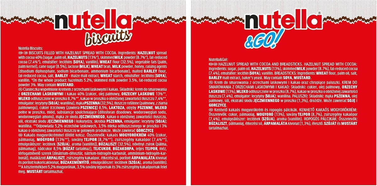 Nutella Giant Christmas Advent Calendar 2026, 528g