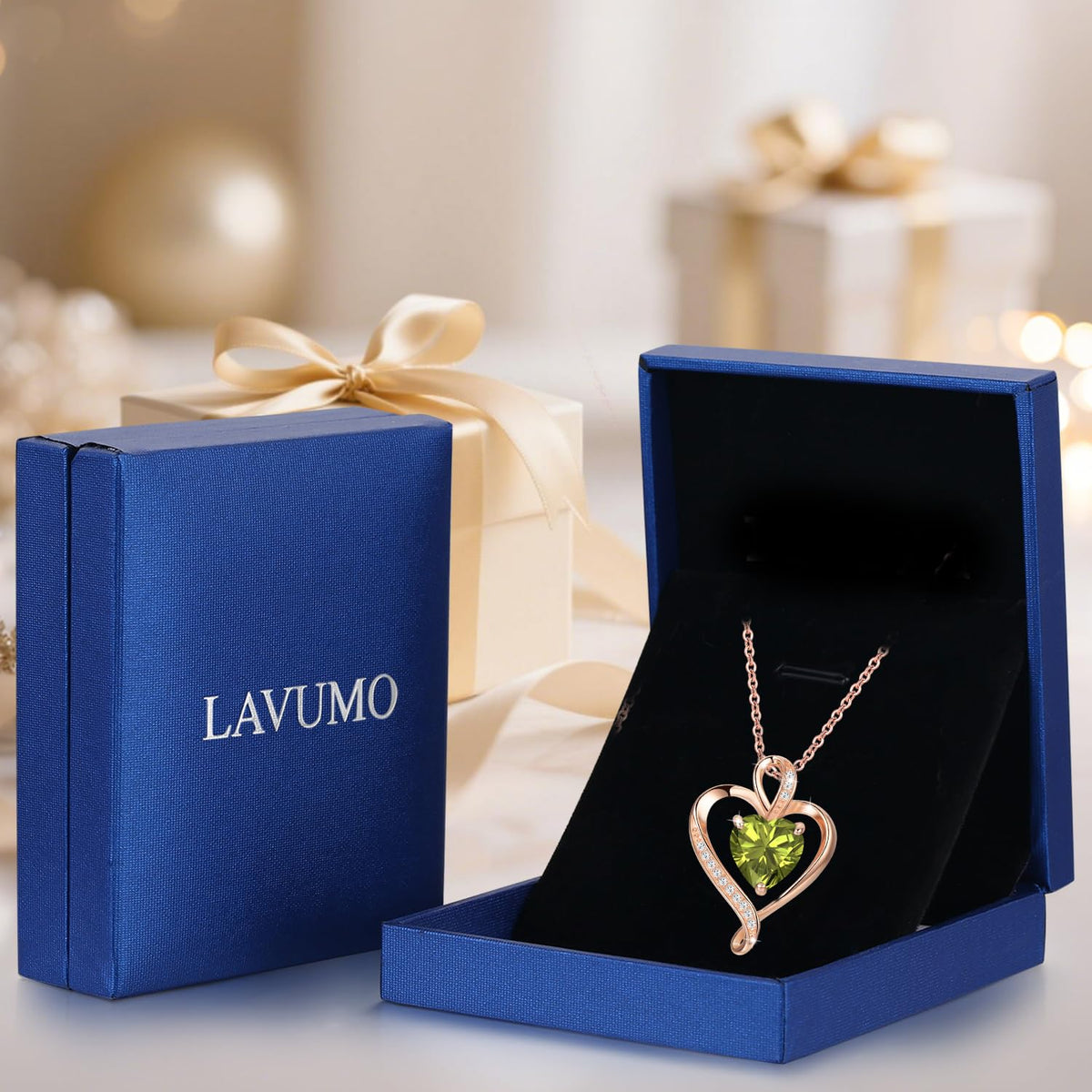 LAVUMO Heart Necklace for Women 925 Sterling Silver Love Pendant Jewellery