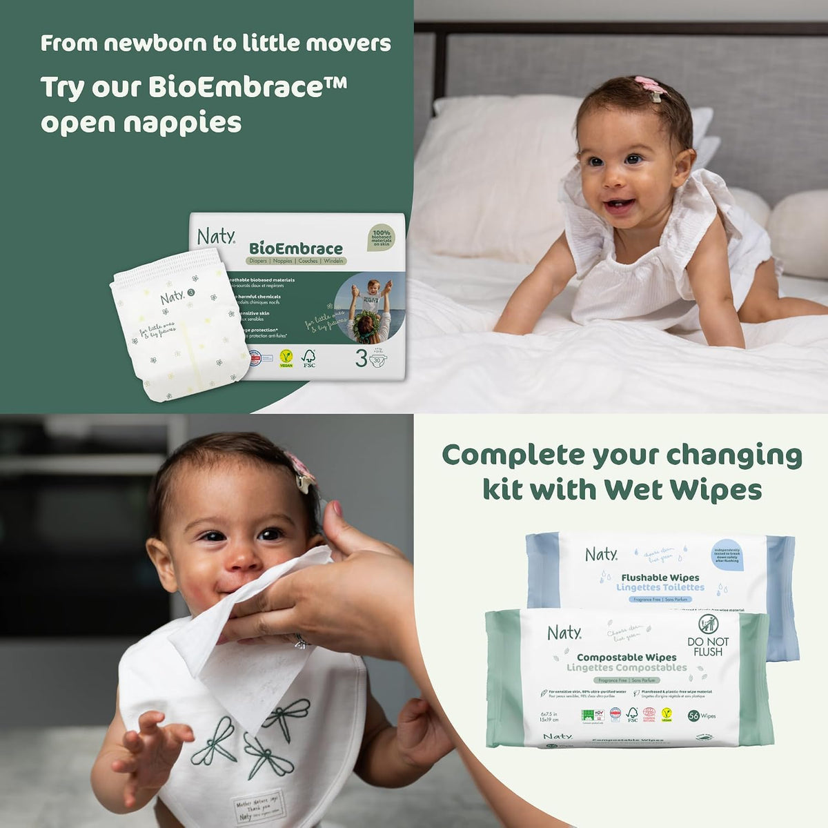 Naty FreeMovers Nappy Pants, Size 6 (16+kg), 18 Count