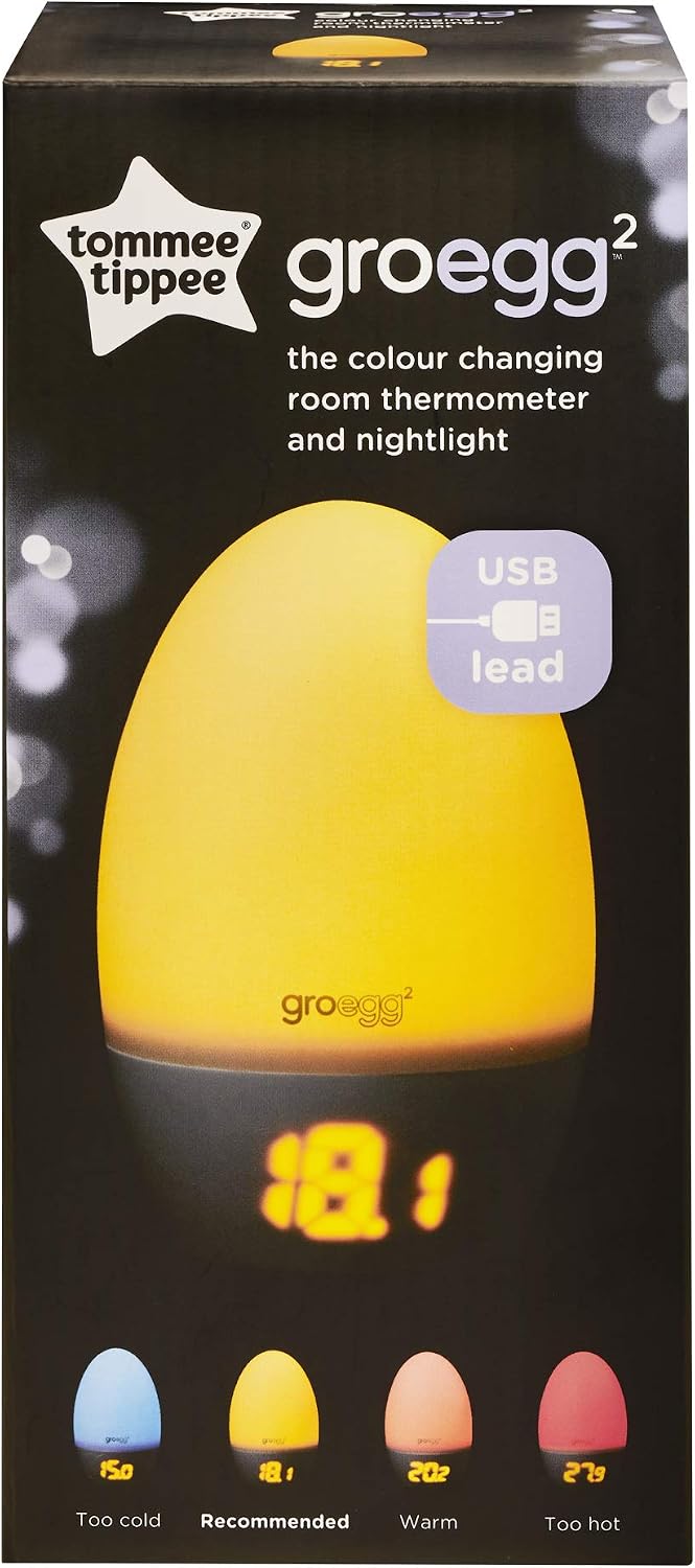 Tommee Tippee GroEgg2 Toddler Nightlight Colour-Changing Room Thermometer