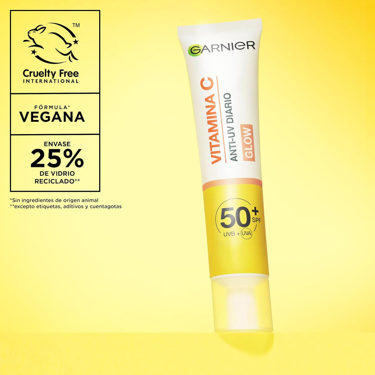 Garnier Vitamin C* Daily UV Brightening Fluid Sheer Glow, SPF50+, 40ml