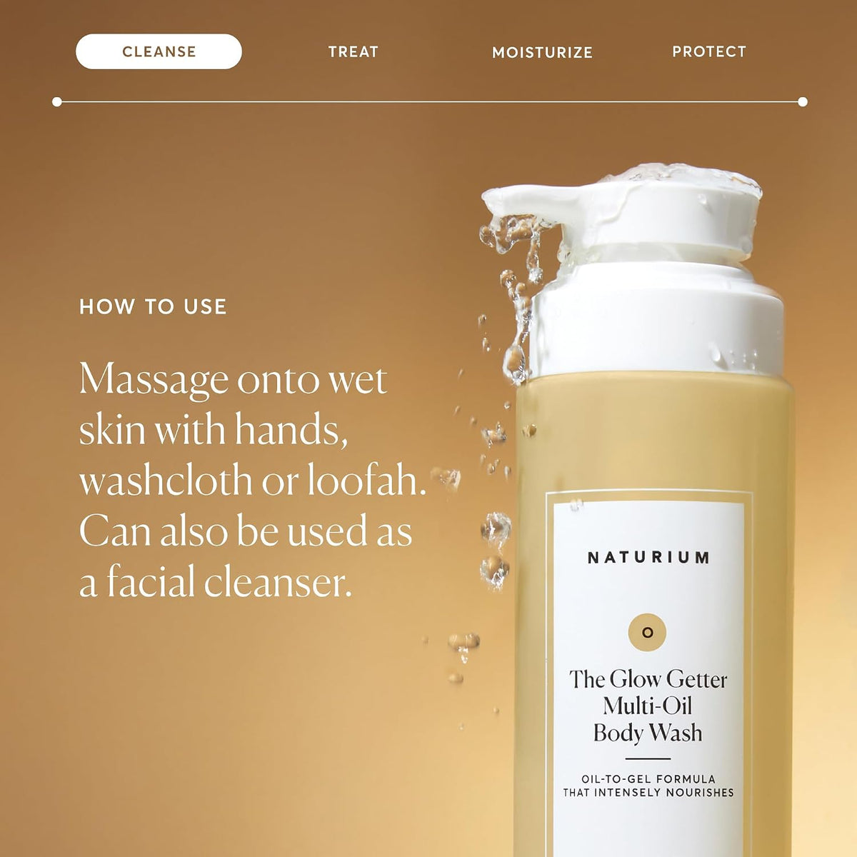 Naturium The Glow Getter Multi-Oil Hydrating Body Wash, 500 ml