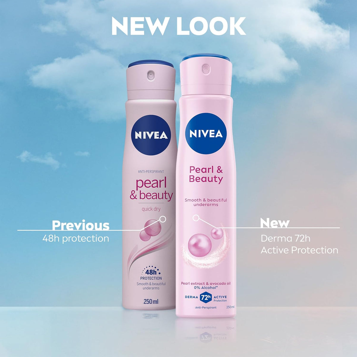 NIVEA Pearl and Beauty Antiperspirant Spray, 250 ml