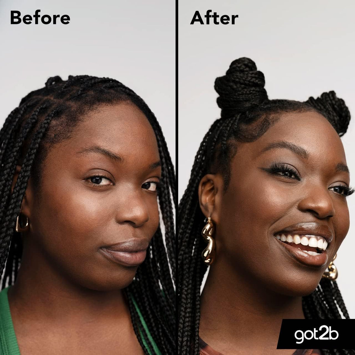 got2b Glued 4 Brows and Edges, Screaming Hold Brow Gel, Clear, 16ml