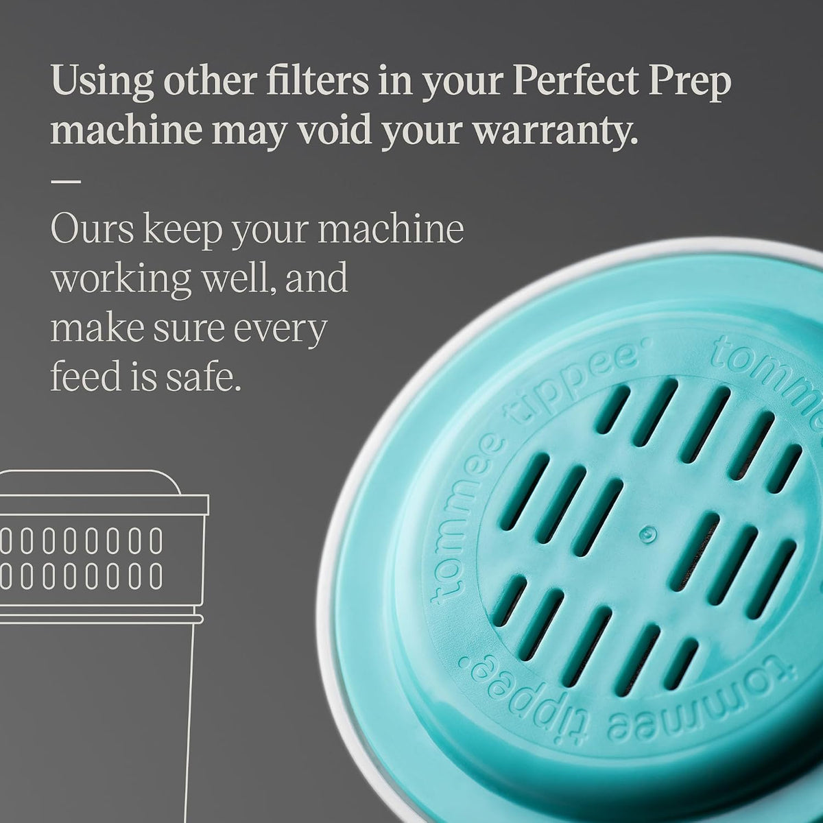 Tommee Tippee Perfect Prep Replacement Filter Pack of 1 Antibacterial