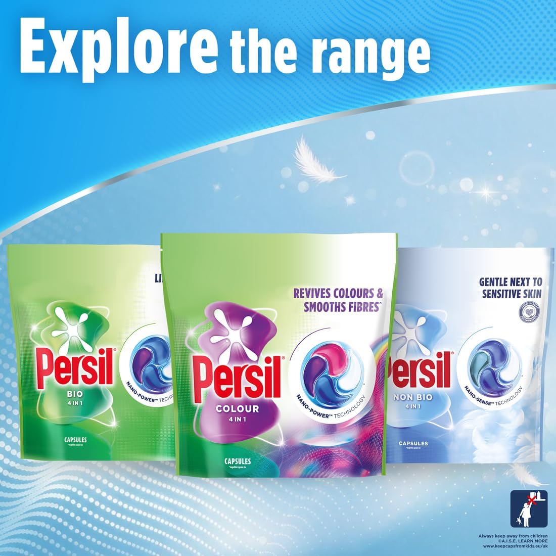 Persil Non Bio 4-in-1 Laundry Capsules 55 Washes