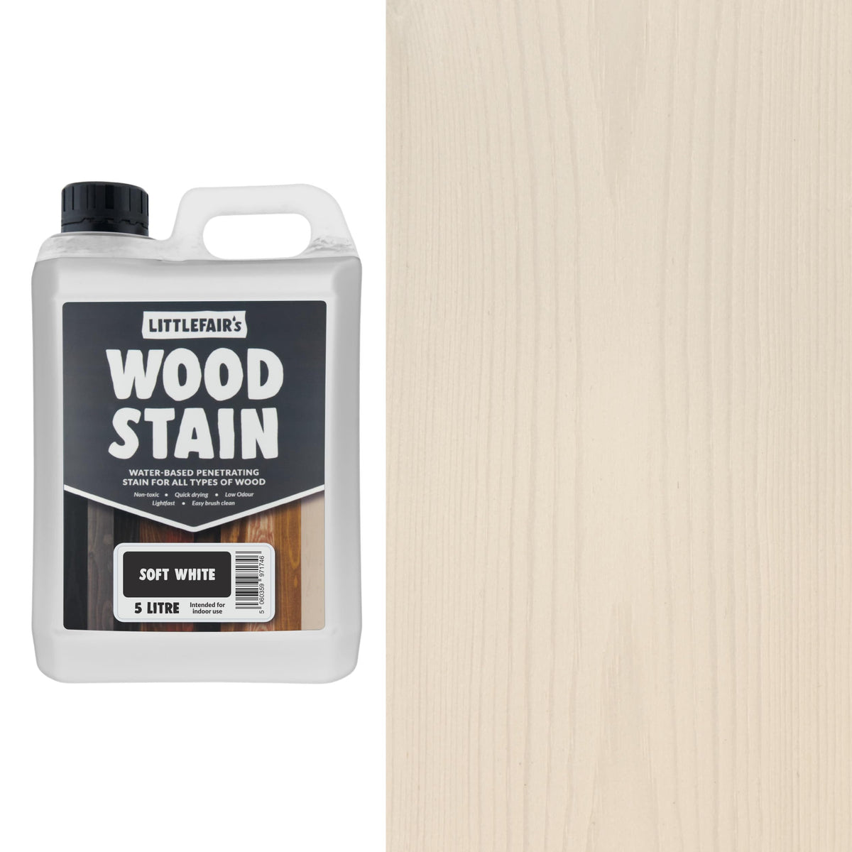 Littlefair's Wood Stain Water-Based - (Very Red Mahogany) – Non-Toxic, Eco-Friendly & Quick Drying - Easy-to-Apply, Concentrated Formula for All Wood Types – 15ml Tester Pot