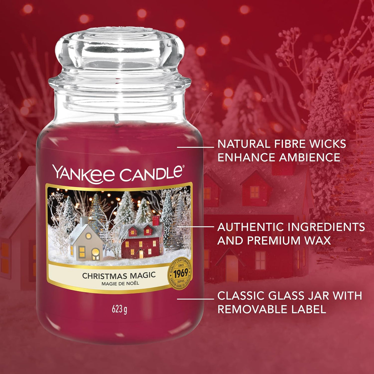 Yankee Candle Scented Candle | Christmas Magic Large Jar Candle | Long Burning Candles: up to 150 Hours | Perfect Gifts for Women
