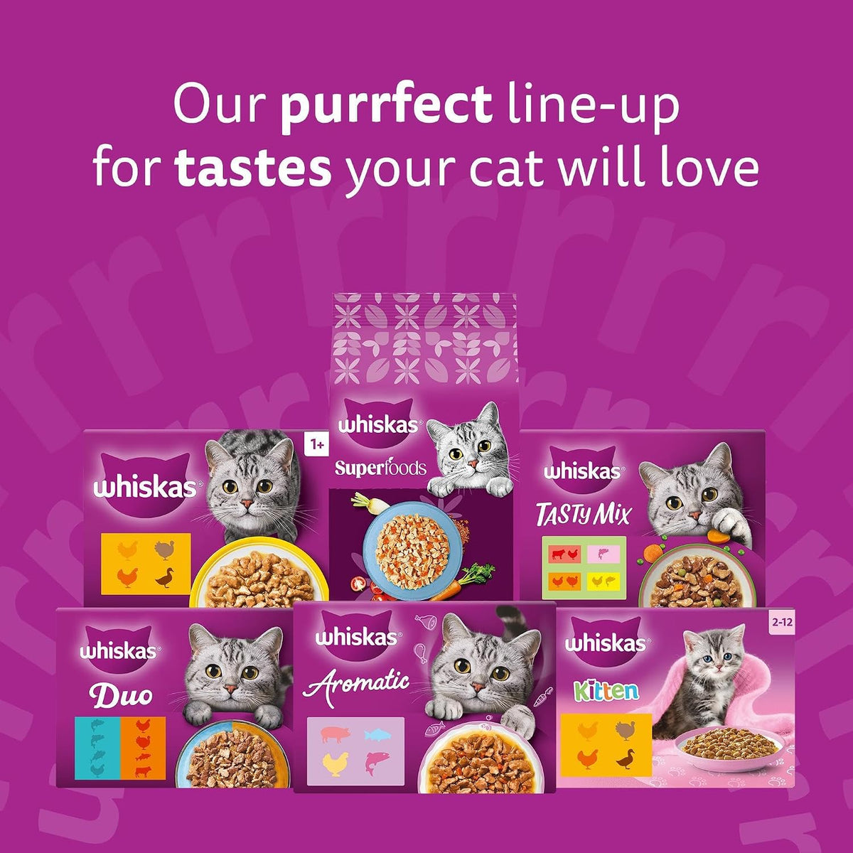 WHISKAS Adult Wet Cat Food in Jelly 40x85g Fish Favourites