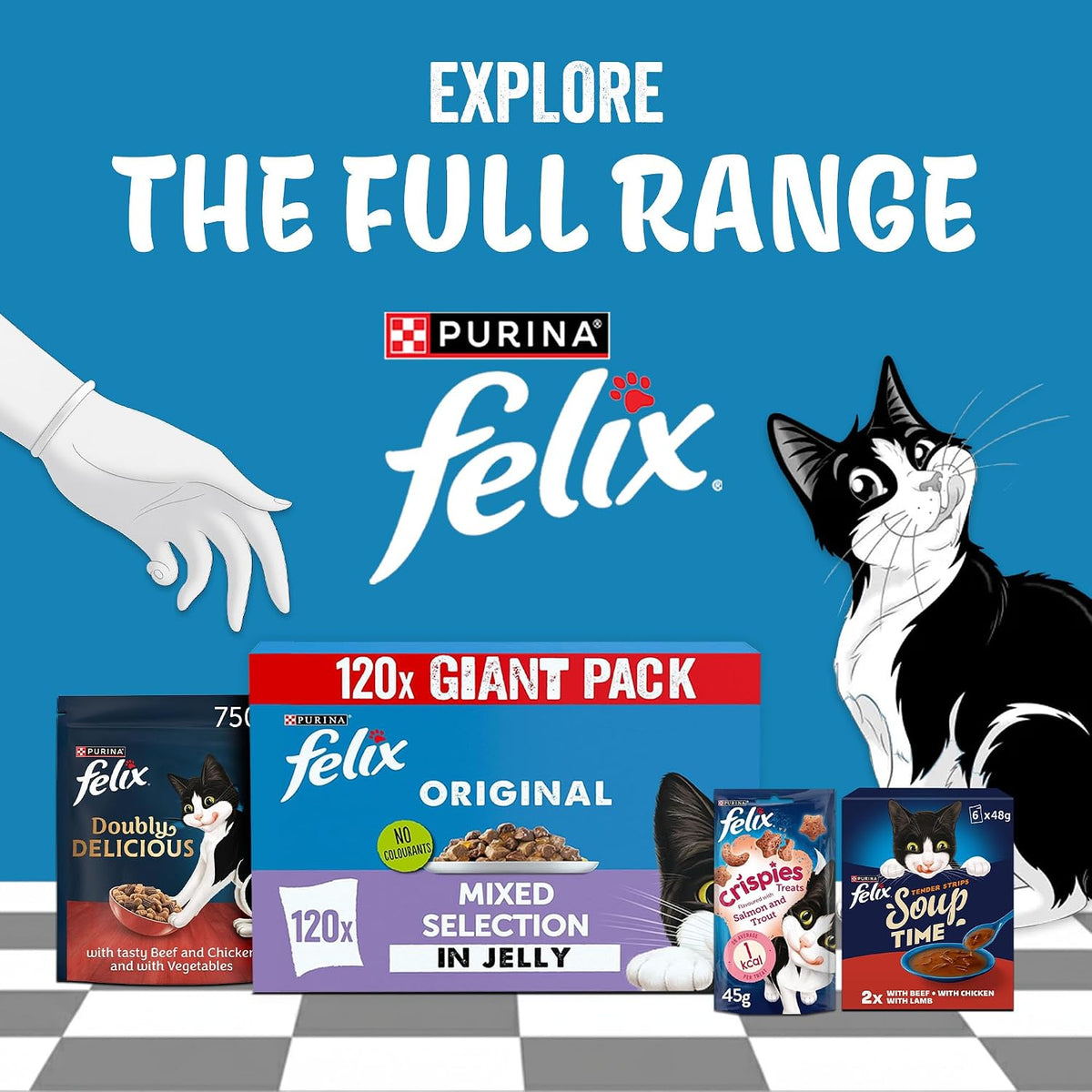 FELIX Original Mixed Selection in Jelly Wet Cat Food 120x85g
