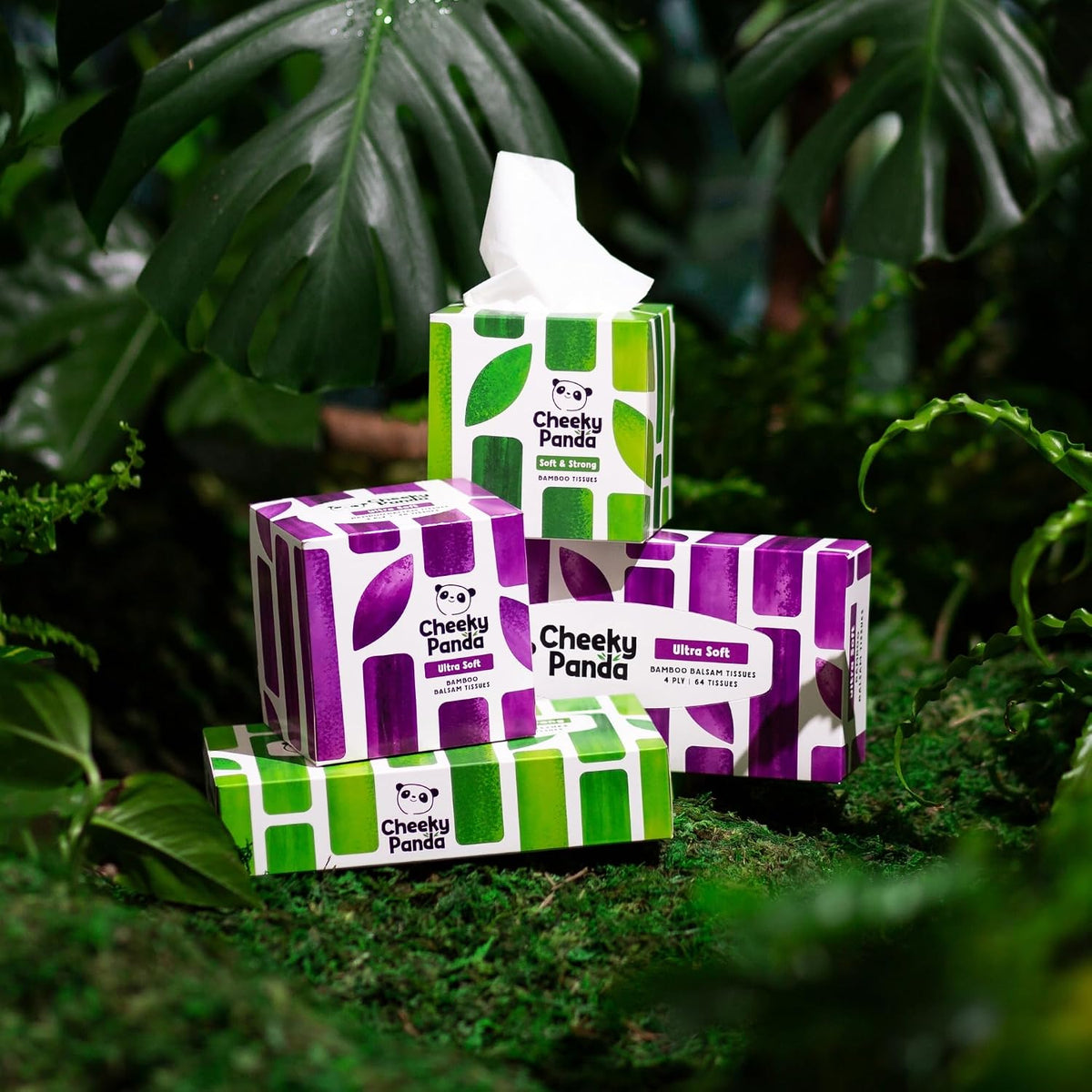 The Cheeky Panda Bamboo Facial Tissues | Sustainable and Silky Soft | Plastic Free