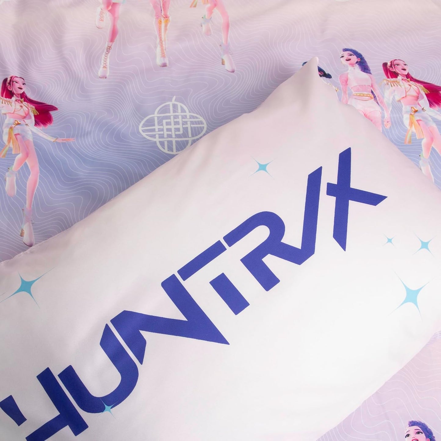 K Pop Demon Hunters Officially Licensed Single Duvet Cover Set | Soundtrack Design Reversible 2 Sided Bedding Including Matching Pillow Case | Perfect For Kids Bedroom | Polyester