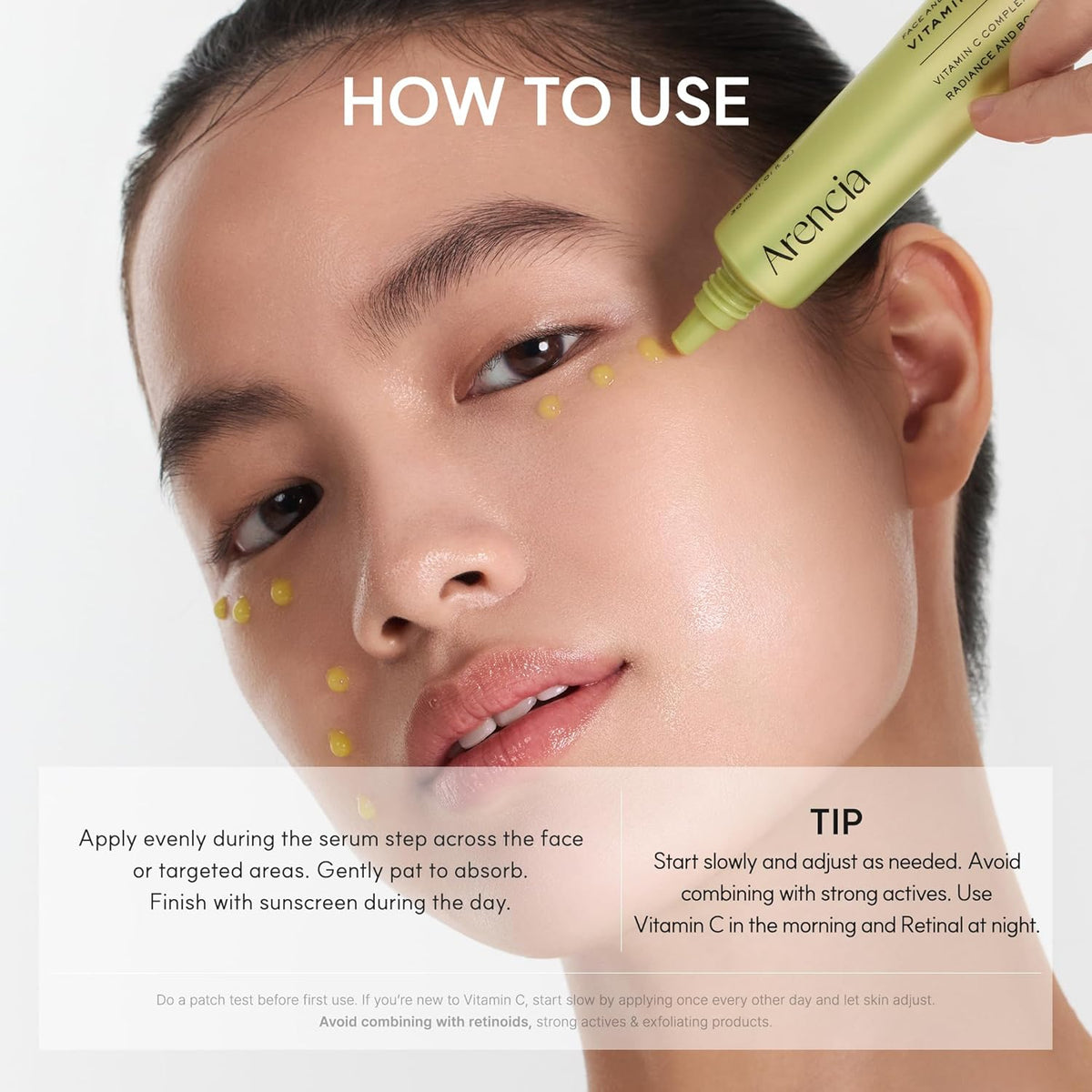 Arencia Vitamin C Booster Shot Serum with Glutathione, Niacinamide and Vitamin E for Glow Skin, 30ml
