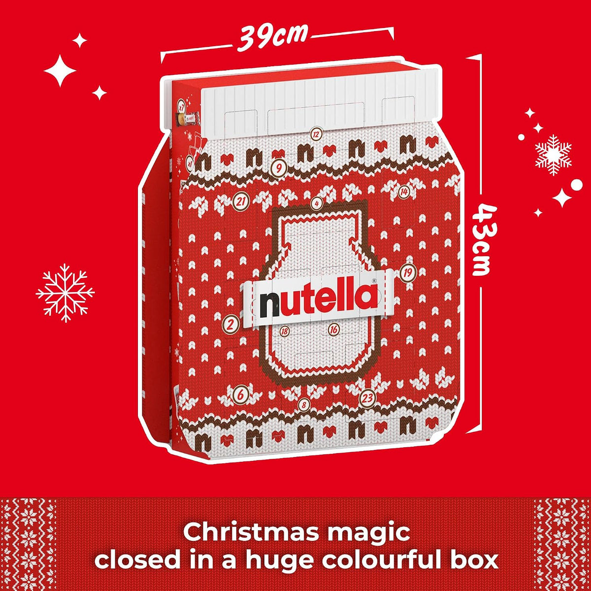 Nutella Giant Christmas Advent Calendar 2026, 528g