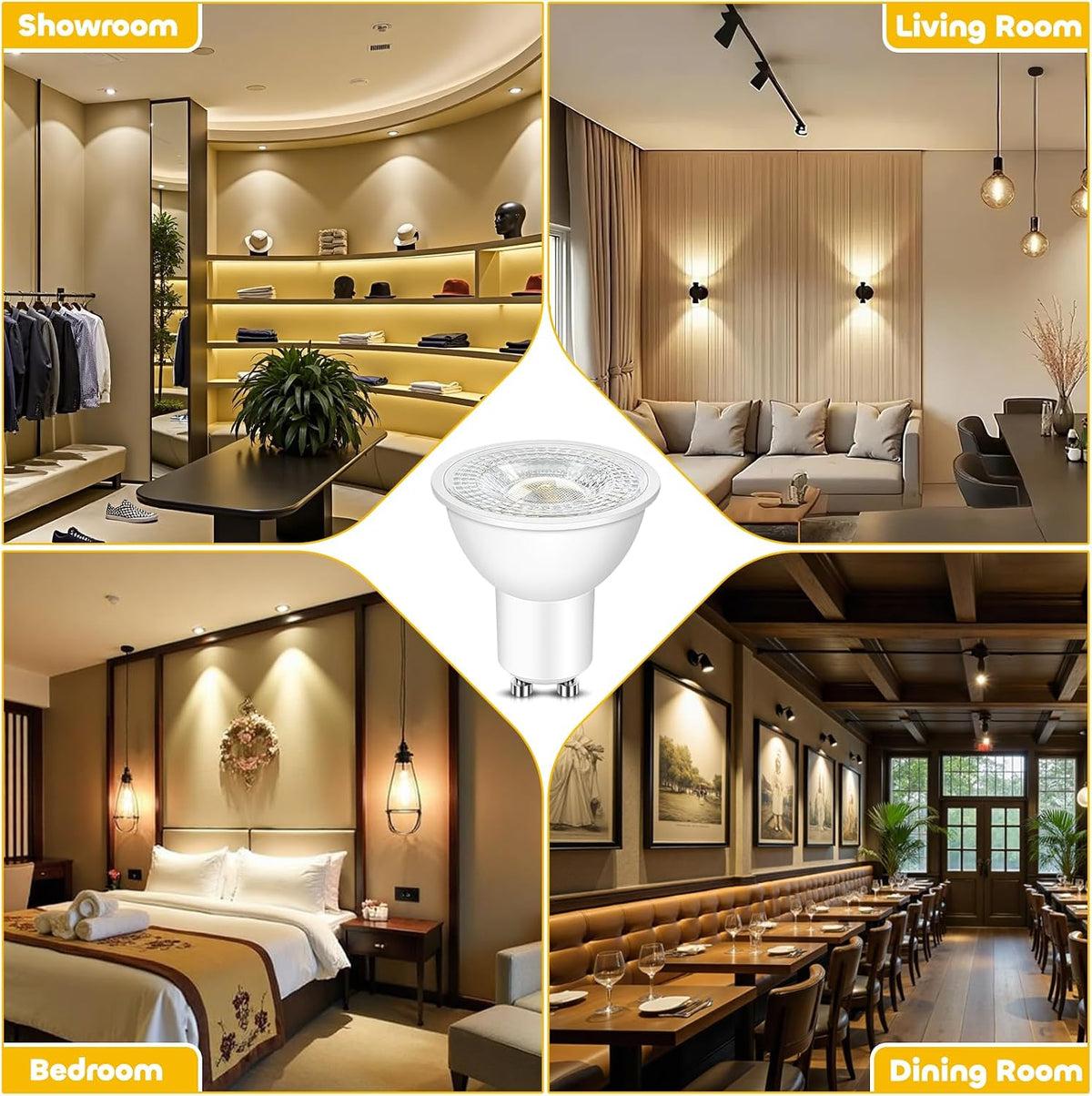 Morotty GU10 LED Spotlight Bulbs, GU10 LED Bulbs 5W Neutral White 4000K