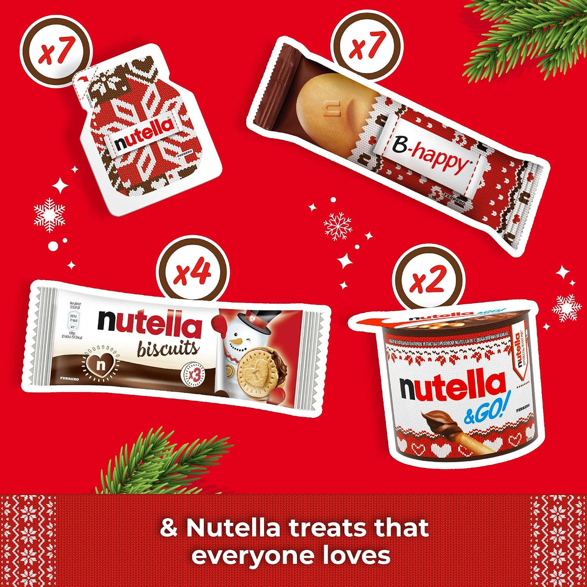 Nutella Giant Christmas Advent Calendar 2026, 528g