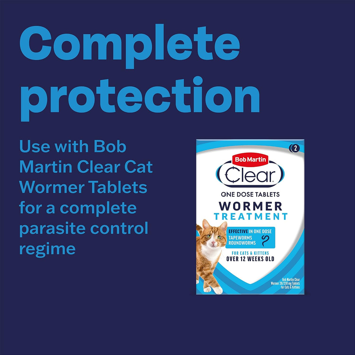 Bob Martin Clear Flea Tablets for Cats and Small Dog Under 11 Kg, 3 Tablets