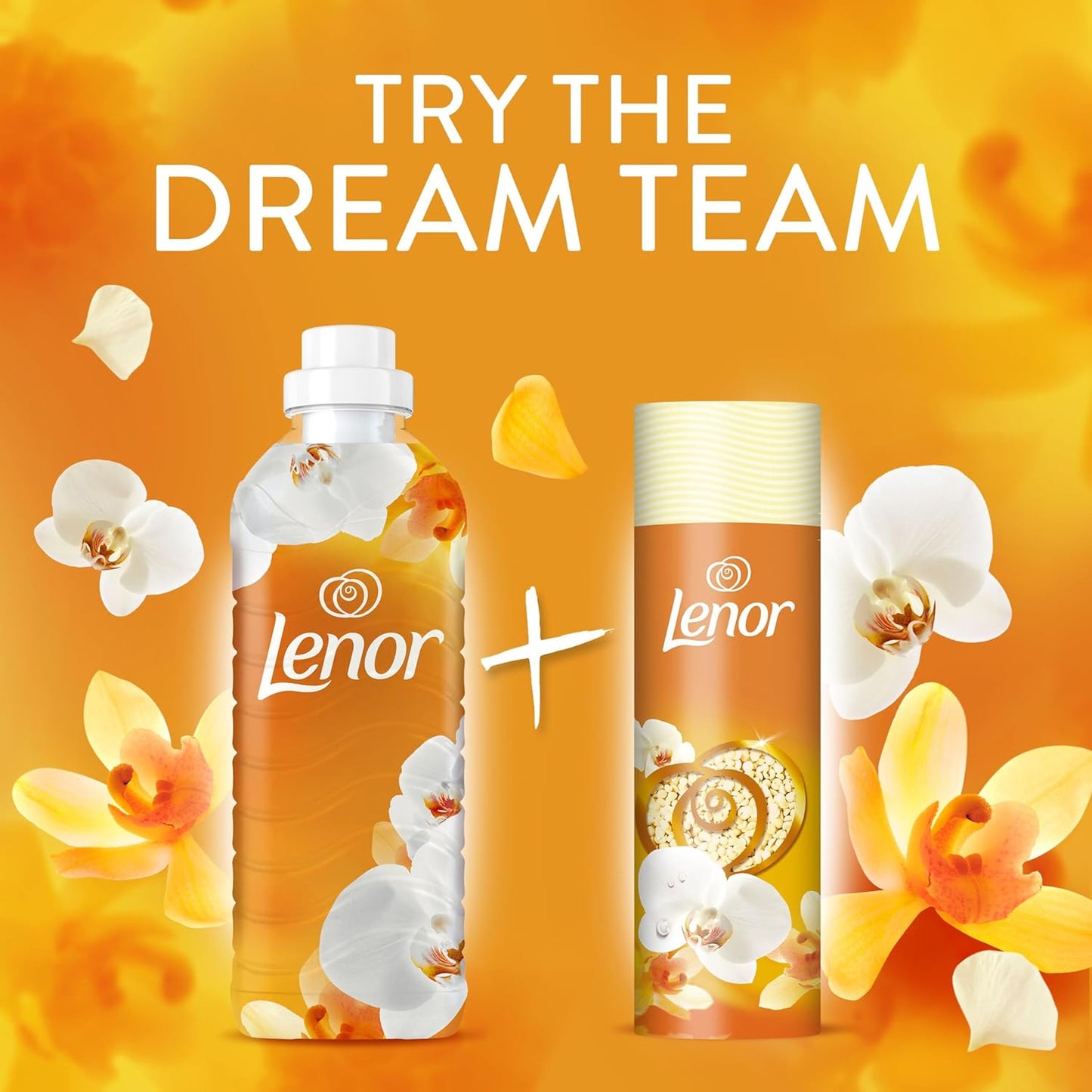 Lenor Laundry Perfume Scent Booster 735g, Gold Orchid, Non-Stop Freshness Up to 12 Weeks in Storage, Granules