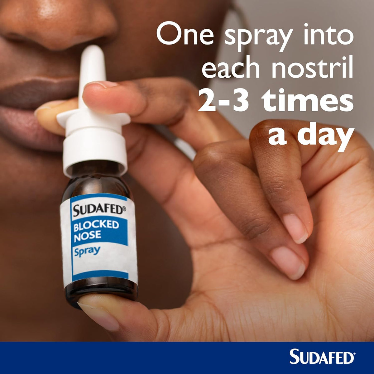 Sudafed Blocked Nose Spray (1 x 15ml), Relief from Congestion Caused by Cold and Allergies, Nasal Spray Provides Congestion Relief, Lasts Up to 10 Hours and Gets to Work in 2 Minutes