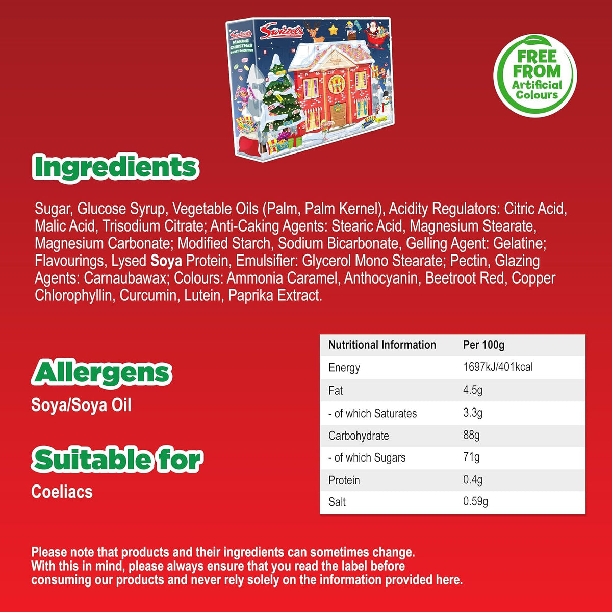 Swizzels Sweets Advent Calendar, Countdown To Christmas (24 Sweet Treats)