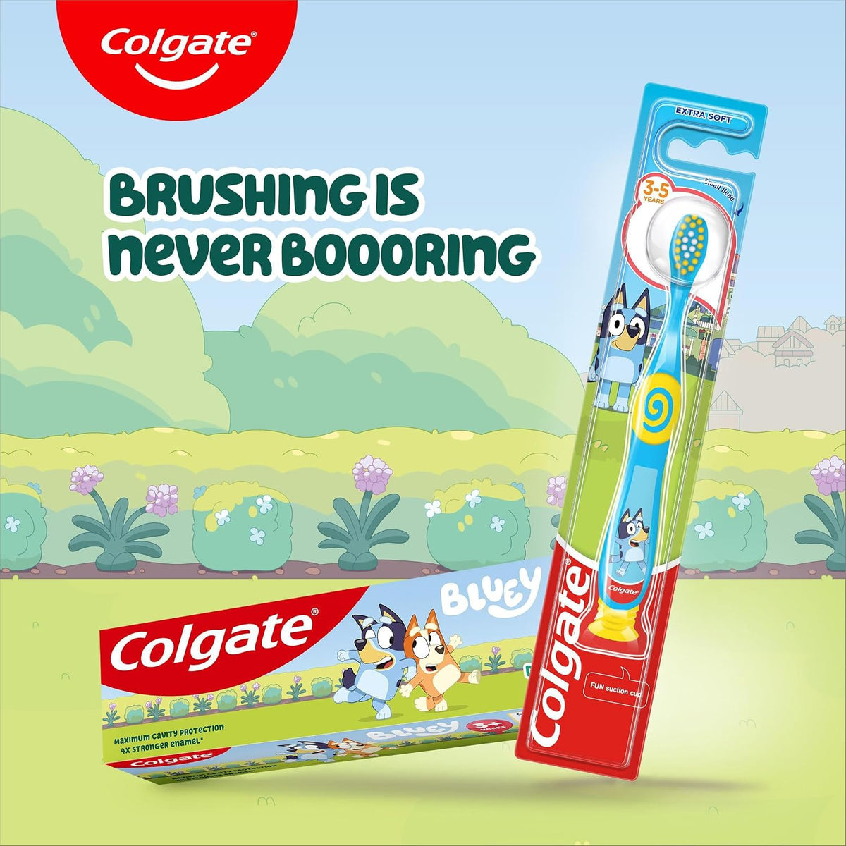 Colgate Kids Bluey Toothbrush 3-5 Years, 2 Pack