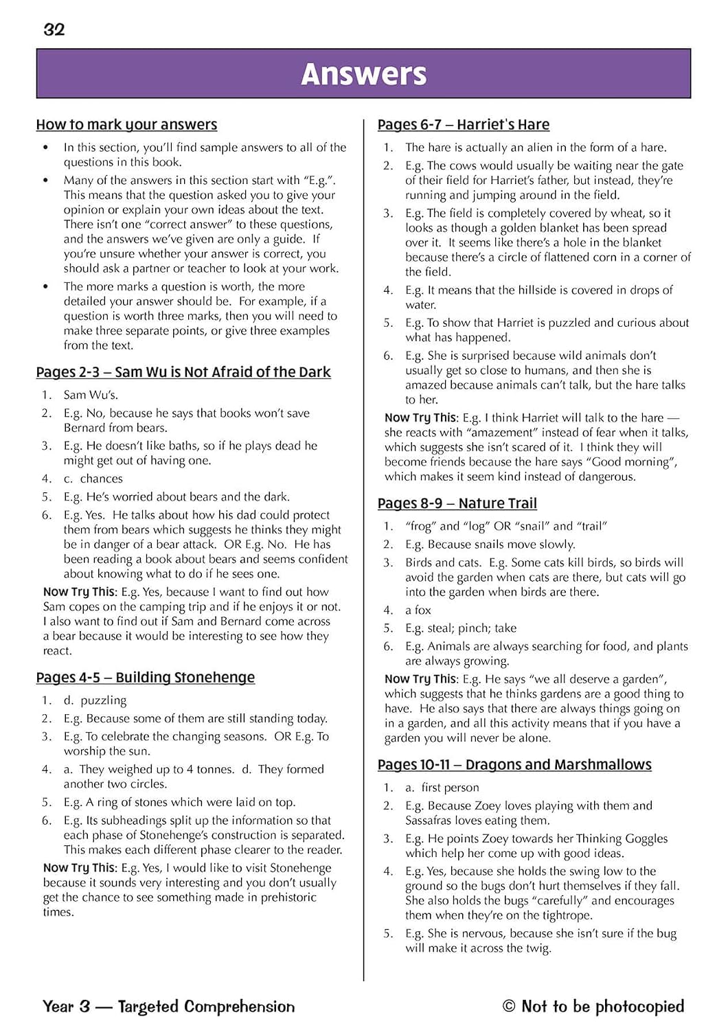 KS2 English Year 3 Reading Comprehension Targeted Question Book - Book 1 (with Answers) (CGP Year 3 English)