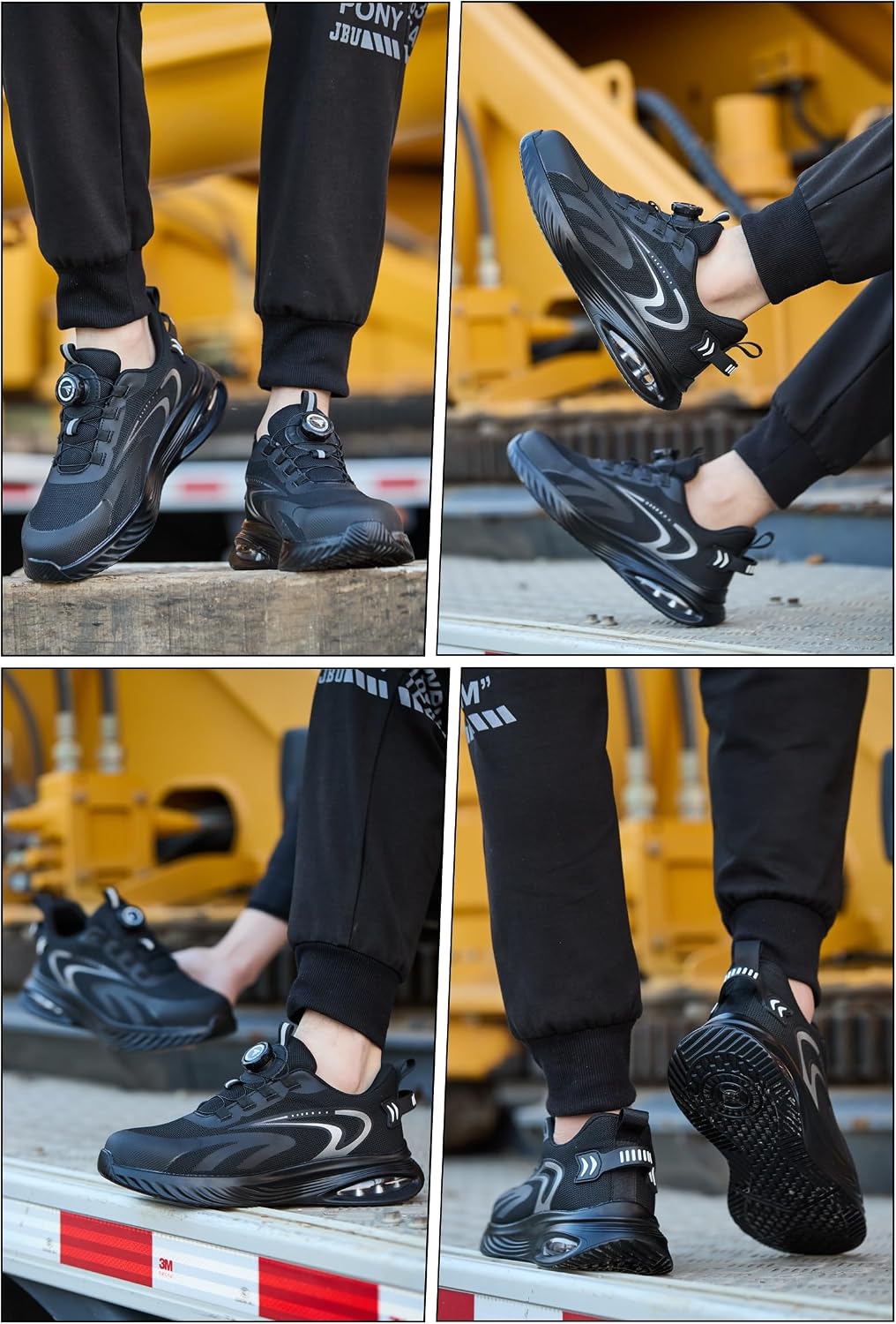 Steel Toe Cap Trainers Mens Work Safety Trainers Womens Lightweight Safety Shoes Cushioning Comfortable Breathable Non Slip