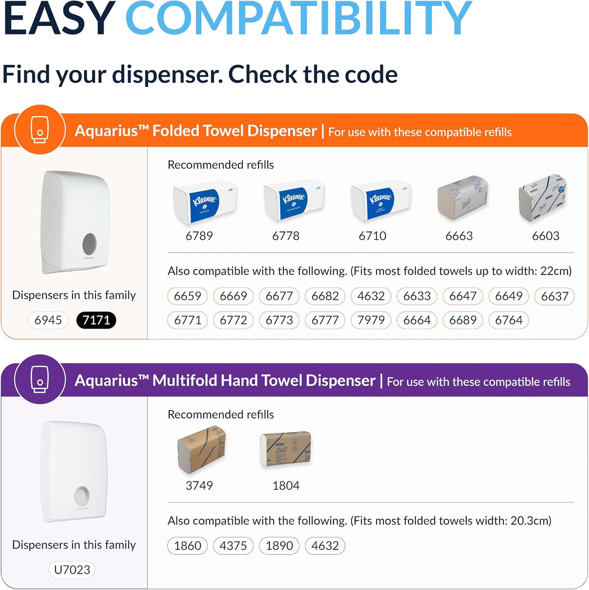 Scott Essential Narrow Fold Paper Towels 6603, FSC certified, 12x220 Sheets