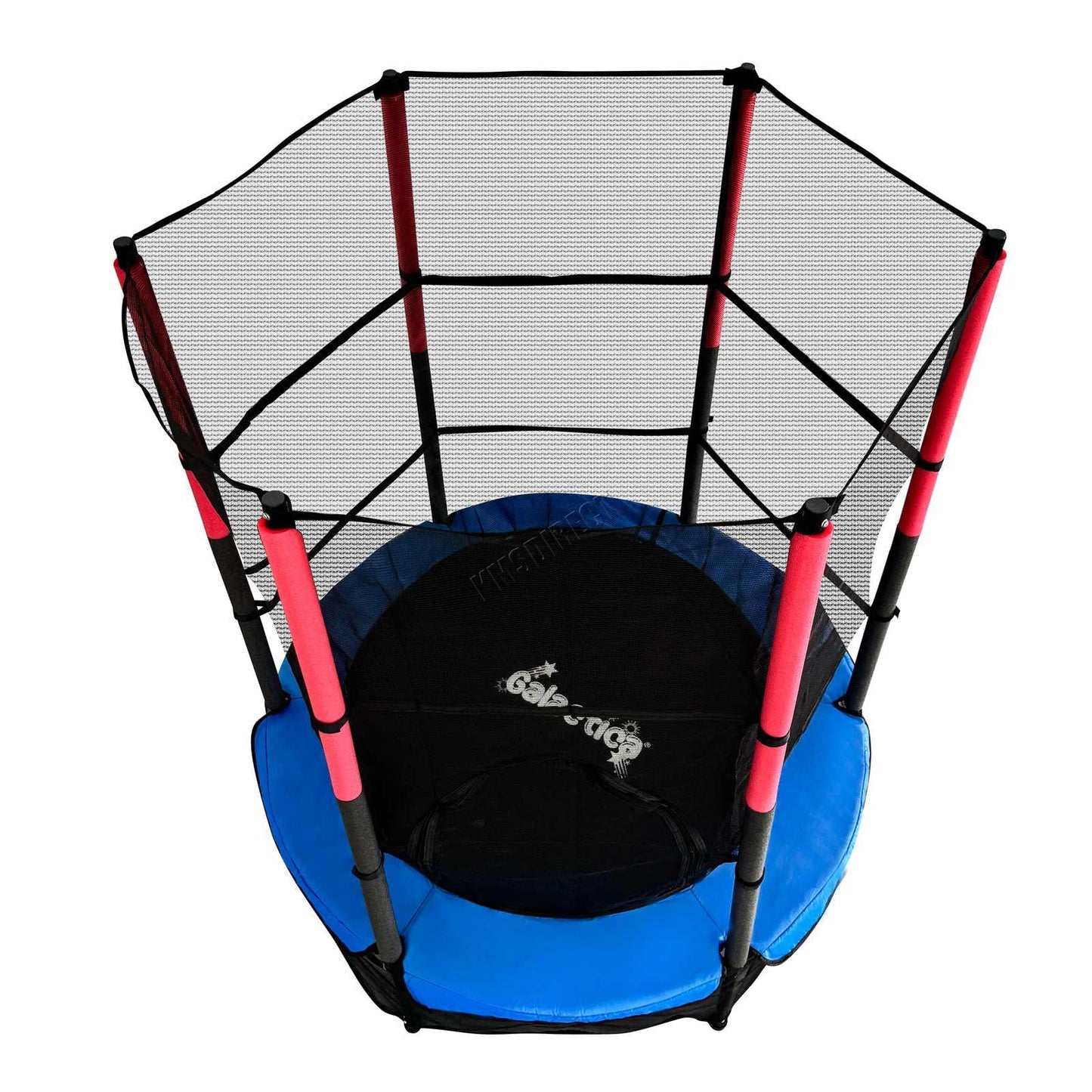 GALACTICA 55" Kids Mini Trampoline with Safety Enclosure Net — Max 25 kg | 4 Colours