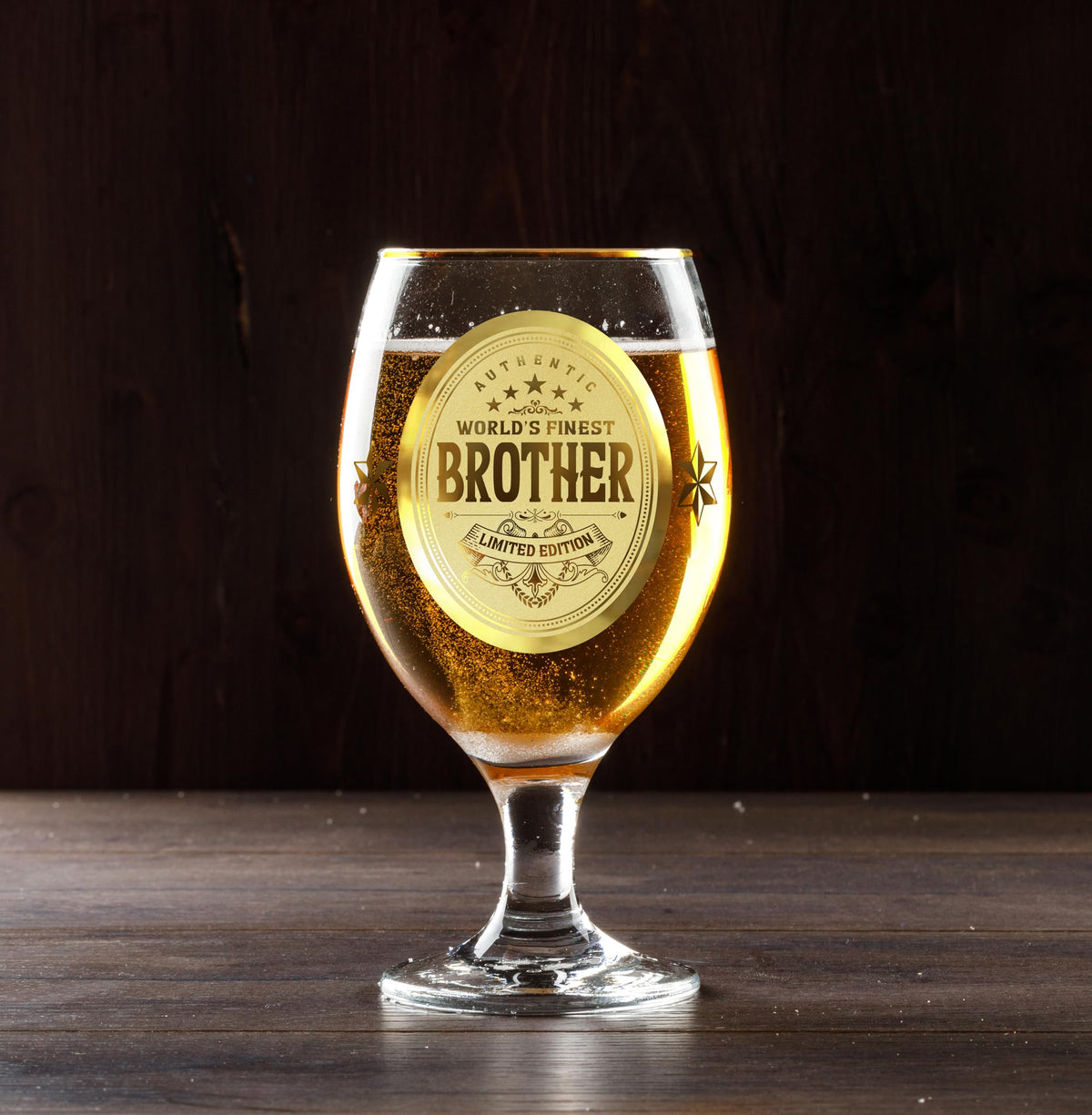 Crownly Crystal® Gold Birthday Gifts: Dad's Beer Glasses