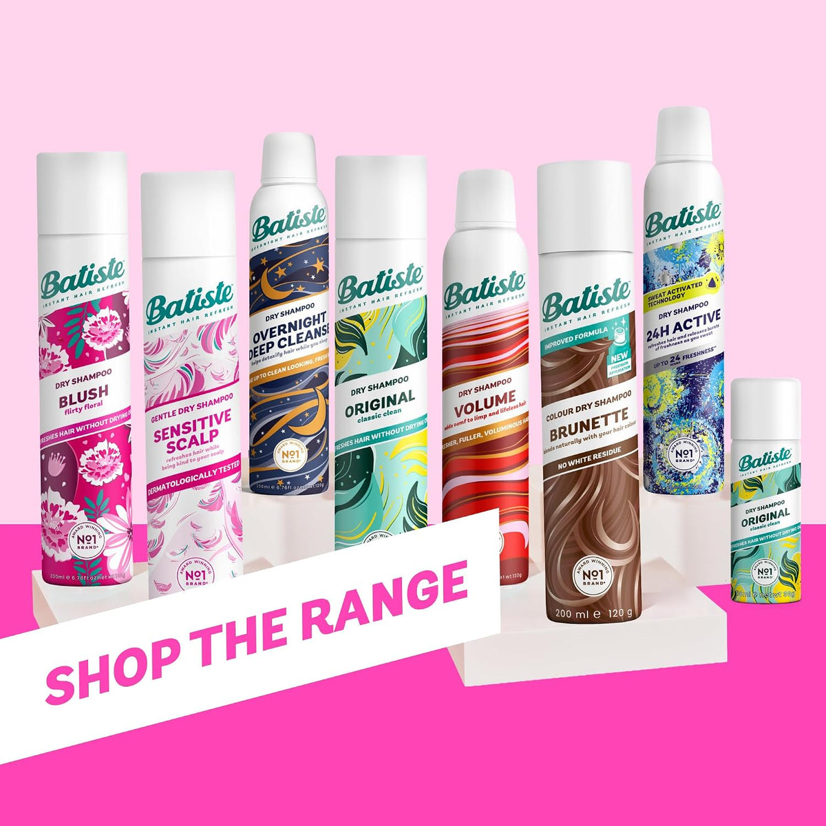 Batiste Blush Dry Shampoo, Floral Fragrance, 200ml