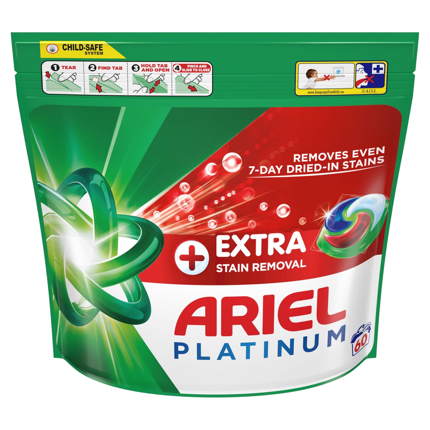 Ariel Platinum Washing Pods Extra Stain Removal (44ctx3) 132ct