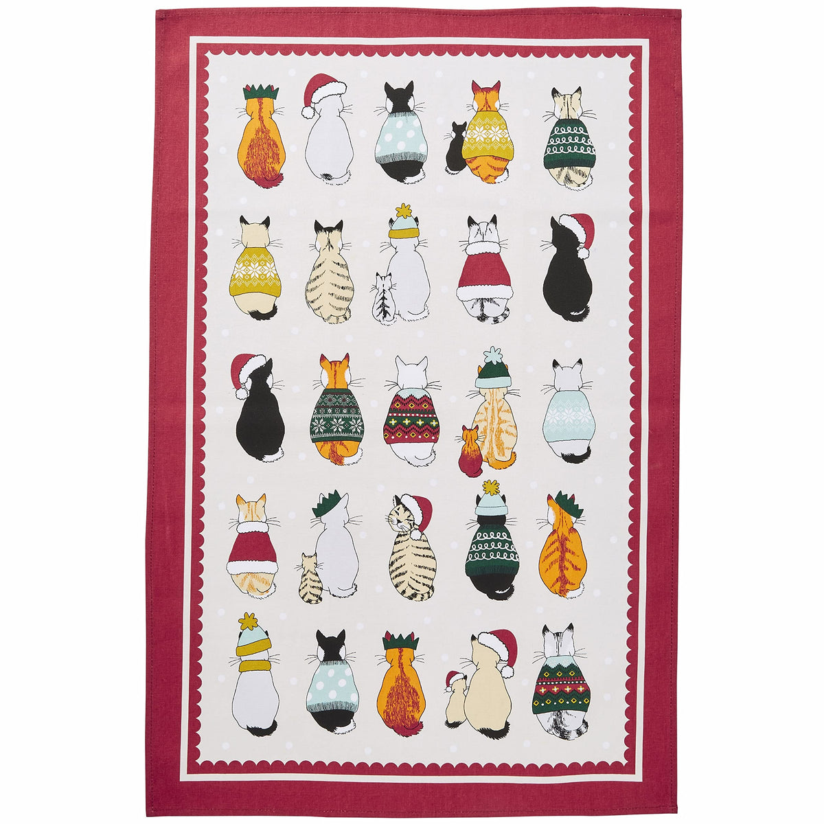 Ulster Weavers - The Twelve Days of Christmas Tea Towel (74 x 48cm) - 100% Cotton - Washable - Christmas Calendar Dish Cloths/Dish Towel - Christmas Countdown Tea Towel - Kitchen Accessories & Decor