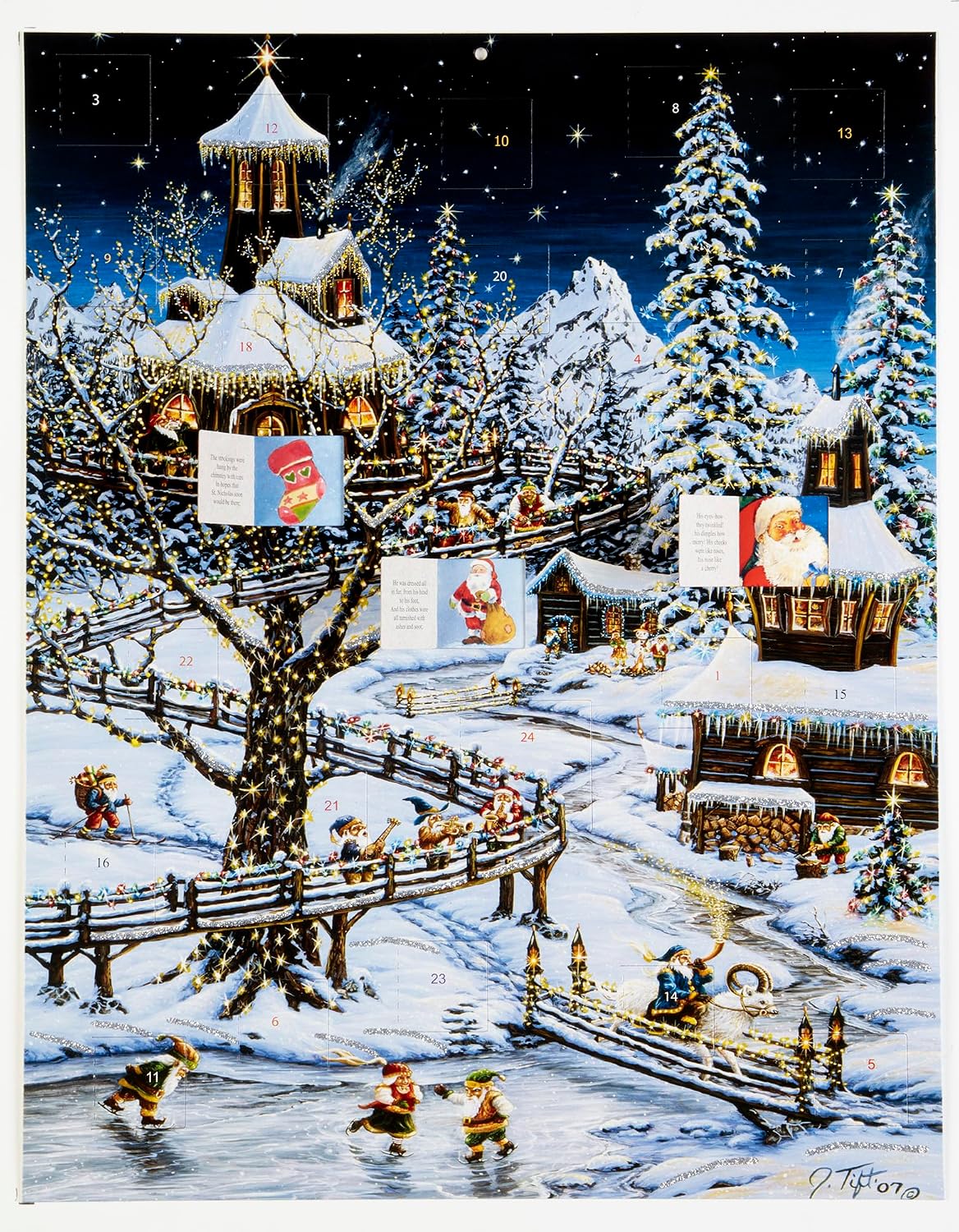 Woodland Holiday Advent Calendar (Countdown to Christmas)