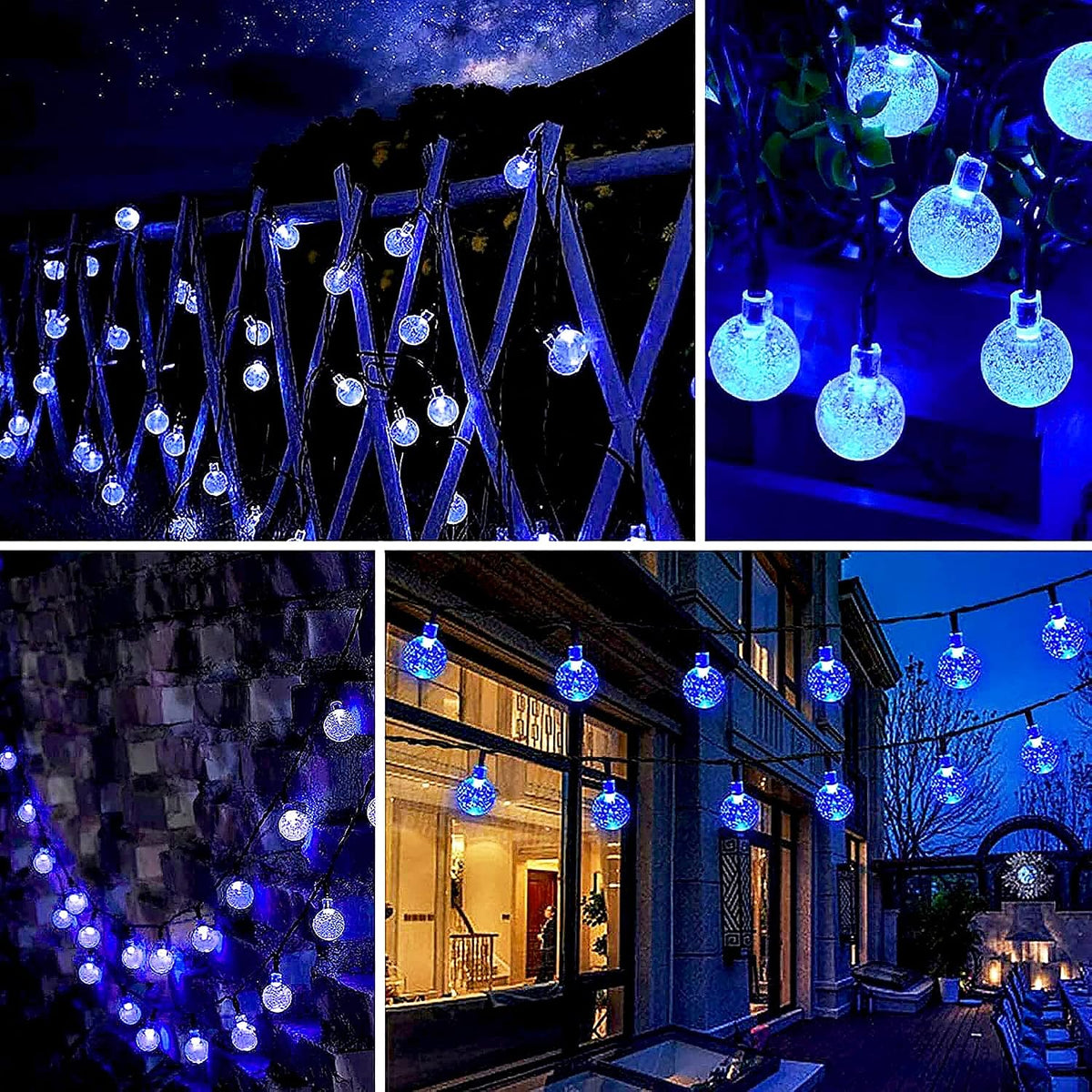 Lezonic Solar String Lights Outdoor, 50LED 7M/23Ft Solar Fairy Lights