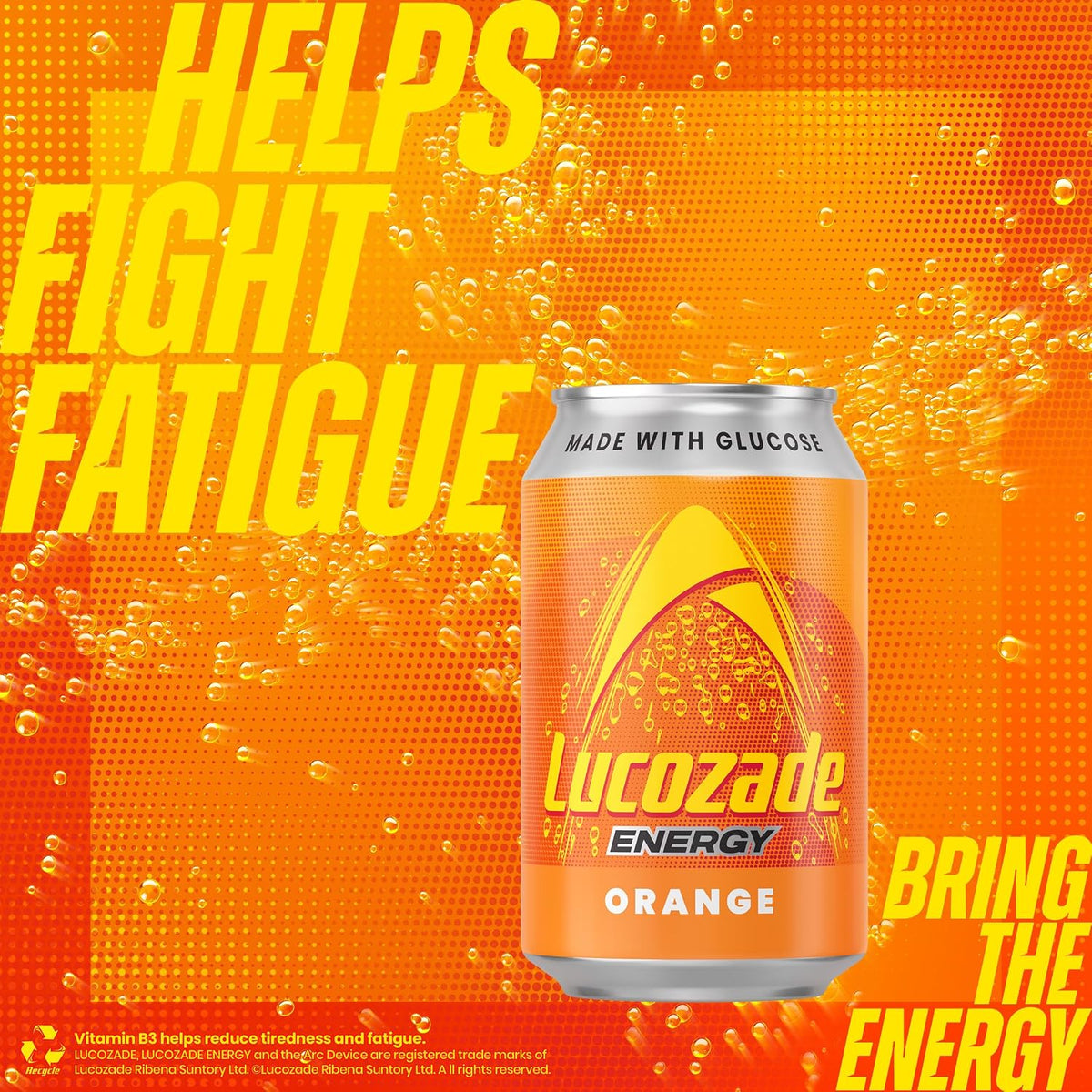 Lucozade Energy Orange 330ml (Pack of 12)