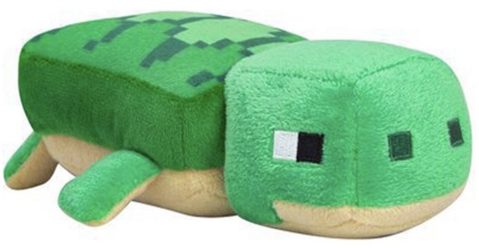18cm Green Turtle) Minecraft Plush Toy Pixel Doll Children Doll Kids gift